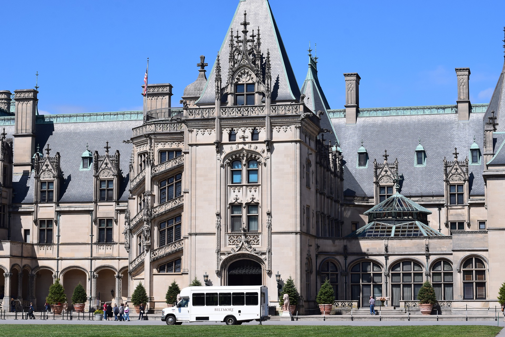 biltmore house close up of front